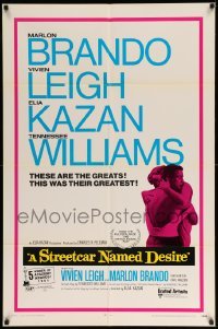 1t796 STREETCAR NAMED DESIRE 1sh R70 Marlon Brando, Vivien Leigh, Elia Kazan classic!