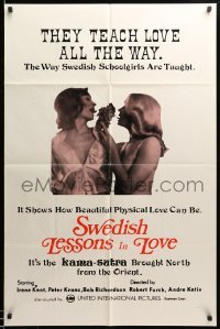 1t811 SWEDISH LESSONS IN LOVE 1sh '73 they teach love all the way, Swedish Schoolgirls!