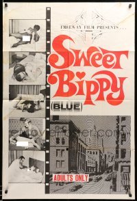 1t813 SWEET BIPPY BLUE 1sh '68 title parody classic line from Rowan & Martin's Laugh-In!