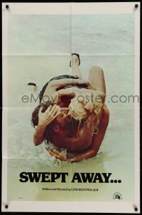 1t824 SWEPT AWAY int'l 1sh '75 Giancarlo Giannini, Mariangela Melato, directed by Lina Wertmuller