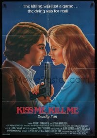 1t827 TAG: THE ASSASSINATION GAME 27x39 1sh '83 Linda Hamilton & Robert Carradine, Kiss Me Kill Me!