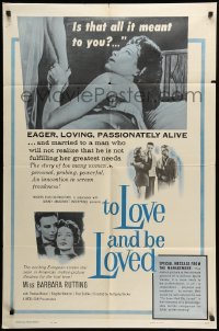 1t881 TO LOVE & BE LOVED 1sh '60 Liebe, wie die Frau sie wunscht, Barbara Rutting, Thomas Reiner!