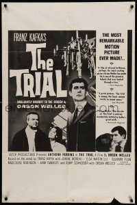1t897 TRIAL 1sh '62 Orson Welles' Le proces, Anthony Perkins, from Kafka novel!