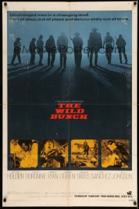 1t968 WILD BUNCH int'l 1sh '69 Peckinpah cowboy classic starring William Holden & Ernest Borgnine