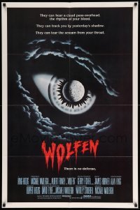 1t975 WOLFEN int'l 1sh '81 Albert Finney, Gregory Hines, Diane Venora, werewolf horror!