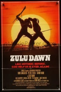 1t999 ZULU DAWN 26x39 1sh '79 Burt Lancaster, Peter O'Toole, African adventure, Topazio artwork!