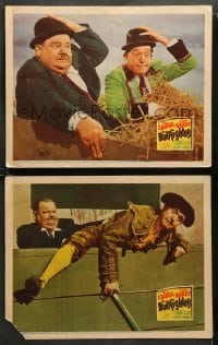 1w840 BULLFIGHTERS 2 LCs '45 great wacky images of Stan Laurel & Oliver Hardy!