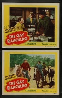 1w871 GAY RANCHERO 2 LCs '48 Roy Rogers & Trigger bring back two bad guys + Devine and Frazee!