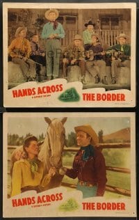 1w875 HANDS ACROSS THE BORDER 2 LCs '43 cowboy Roy Rogers & Trigger with pretty Ruth Terry!