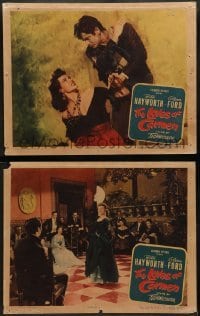 1w900 LOVES OF CARMEN 2 LCs '48 Charles Vidor, dancing Rita Hayworth, Glenn Ford!