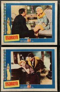 1w907 MARILYN 2 LCs '63 great images of young Monroe, plus inset Rock Hudson too!