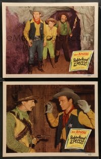 1w946 ROBIN HOOD OF THE PECOS 2 LCs R49 Roy Rogers, King of the Cowboys, Gabby Hayes