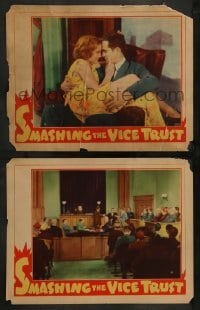1w953 SMASHING THE VICE TRUST 2 LCs '37 story of New York's infamous Lucky Luciano!