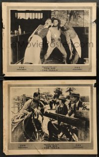1w967 TEXAN 2 LCs R20s great images of tough cowboy Tom Mix in silent western!