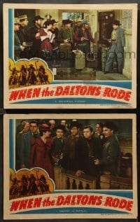 1w988 WHEN THE DALTONS RODE 2 LCs '40 great images of Kay Francis & Randolph Scott!