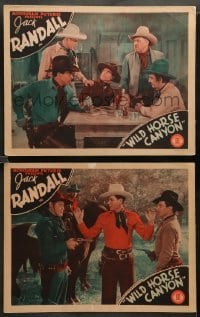 1w991 WILD HORSE CANYON 2 LCs '38 great images of western cowboy Jack Randall, Dennis Moore!