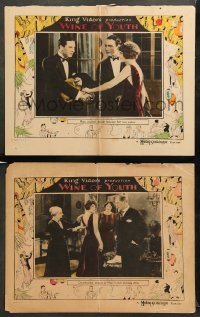 1w993 WINE OF YOUTH 2 LCs '24 King Vidor, young lovers Eleanor Boardman & William Haines!