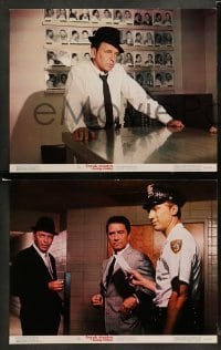 1w442 TONY ROME 8 color 11x14 stills '67 best c/u of detective Frank Sinatra in front of mugshots!