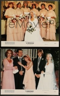 1w471 WEDDING 8 color 11x14 stills '78 Robert Altman, Mia Farrow, Gerladine Chaplin, Carol Burnett