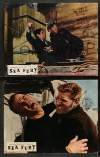 1w775 SEA FURY 3 English LCs '58 Stanley Baker, Victor McLaglen, hurricane of adventure!