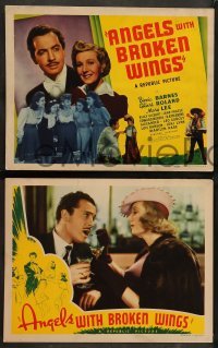 1w038 ANGELS WITH BROKEN WINGS 8 LCs '41 Binnie Barnes, Gilbert Roland, Mary Lee, Leo Gorcey!