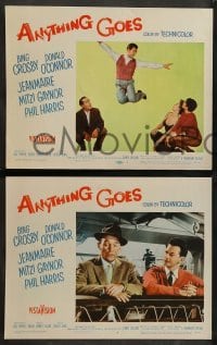1w039 ANYTHING GOES 8 LCs '56 Donald O'Connor, Bing Crosby, Mitzi Gaynor, Zizi Jeanmaire!