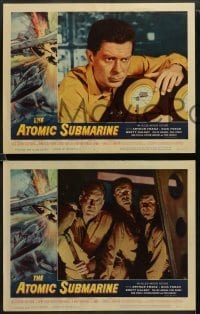 1w047 ATOMIC SUBMARINE 8 LCs '59 Arthur Franz, sexy Joi Lansing, cool underwater sci-fi!