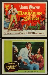 1w055 BARBARIAN & THE GEISHA 8 LCs '58 directed by John Huston, John Wayne & sexy Eiko Ando!
