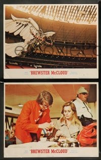 1w084 BREWSTER McCLOUD 8 LCs '71 directed by Robert Altman, Bud Cort, Sally Kellerman, cool images!