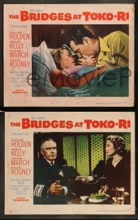 1w493 BRIDGES AT TOKO-RI 7 LCs '54 James Michener, Grace Kelly, William Holden, March, Rooney!