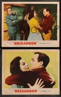 1w538 BRIGADOON 6 LCs '54 great romantic close up art of Gene Kelly & Cyd Charisse!