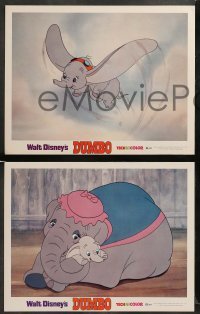 1w732 DUMBO 3 LCs R72 colorful art from Walt Disney circus elephant classic!