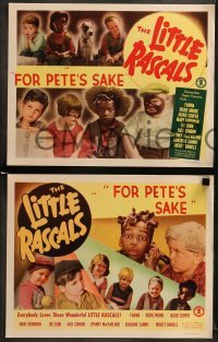 1w639 FOR PETE'S SAKE 4 LCs R51 Little Rascals, great images of Our Gang members!