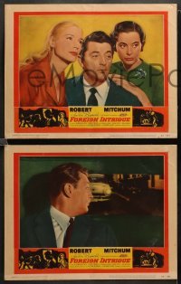 1w506 FOREIGN INTRIGUE 7 LCs '56 Robert Mitchum is the hunted, secret agents are the hunters!