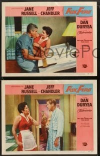 1w640 FOXFIRE 4 LCs '55 great images of sexy Jane Russell, Jeff Chandler, Dan Duryea!