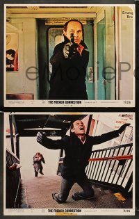 1w160 FRENCH CONNECTION 8 LCs '71 William Friedkin, Gene Hackman, Roy Scheider, Marcel Bozzuffi!