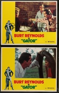 1w165 GATOR 8 LCs '76 Burt Reynolds & Lauren Hutton, White Lightning sequel!