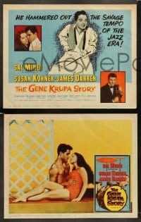 1w167 GENE KRUPA STORY 8 LCs '60 Sal Mineo is Gene Krupa, hammering out the tempo of the Jazz Era!
