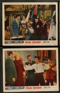 1w741 GHOST CHASERS 3 LCs '51 wacky image of Leo Gorcey, Huntz Hall & The Bowery Boys!