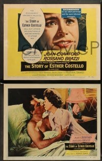 1w173 GOLDEN VIRGIN 8 LCs '57 Joan Crawford, Sears, Brazzi, Randell, The Story of Esther Costello!