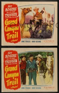 1w586 GRAND CANYON TRAIL 5 LCs '48 Roy Rogers, Andy Devine, Jane Frazee & Trigger!