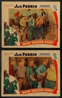 1w743 HAIR-TRIGGER CASEY 3 LCs '36 border patrolman Jack Perrin outwits smugglers from Mexico!