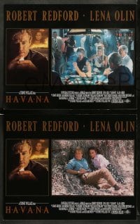 1w186 HAVANA 8 LCs '90 Robert Redford gambling, sexy Lena Olin, Sydney Pollack directed!