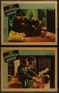 1w508 HIDDEN HAND 7 LCs '42 weird Warner Bros horror comedy w/escaped lunatic killer Milton Parsons