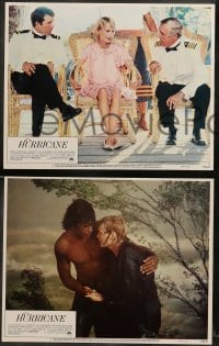 1w202 HURRICANE 8 LCs '79 Jason Robards, Max Von Sydow, sexy Mia Farrow, Trevor Howard!