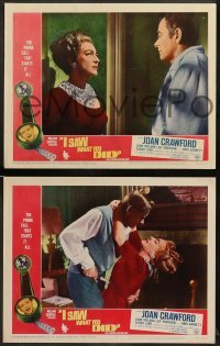 1w205 I SAW WHAT YOU DID 8 LCs '65 Joan Crawford, John Ireland, William Castle!