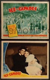 1w206 ICE-CAPADES 8 LCs '41 great images of James Ellison & pretty Dorothy Lewis!