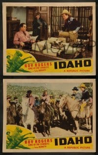 1w749 IDAHO 3 LCs '43 Roy Rogers, King of the Cowboys & Trigger, Smiley Burnette