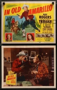 1w212 IN OLD AMARILLO 8 LCs '51 Roy Rogers in Texas, Estelita Rodriguez, Edwards, Trigger!