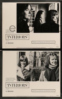 1w213 INTERIORS 8 LCs '78 Diane Keaton, Mary Beth Hurt, E.G. Marshall, directed by Woody Allen!